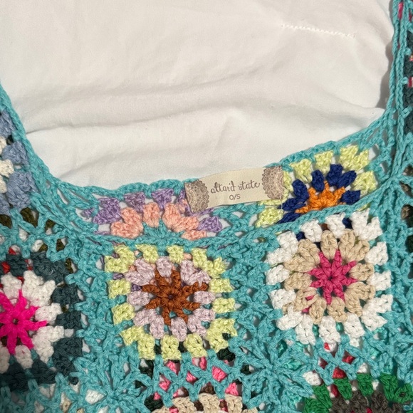 Altar'd State Multicolor Crochet Top - Picture 2 of 2